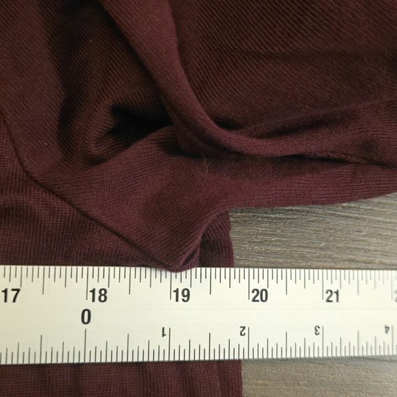 Talbots New England Equestrian Club Embroidered Tee Womens L Burgundy Preppy - Picture 5 of 6